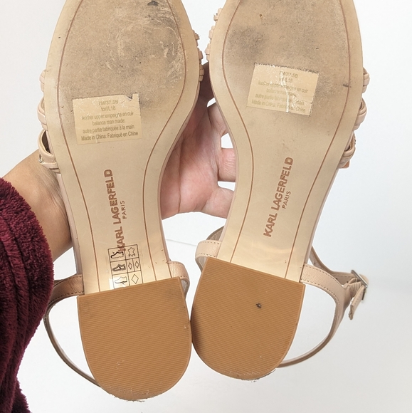 Karl Lagerfeld leather Tori sandals - Picture 15 of 16